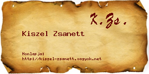 Kiszel Zsanett névjegykártya